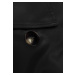 Černá bunda s podšívkou a s klopami (1802#-1)