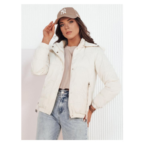 Bílá prošívaná dámská bunda DStreet