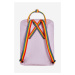 Batoh Fjallraven Kanken Rainbow fialová barva, malý, s aplikací, F23620.457.907-907