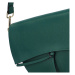 Dámská luxusní kožená malá kabelka Chiara, tmavě zelená