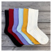 Vlněné ponožky Vlnáč rebro fialový Fusakle
