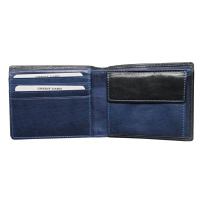 SEGALI Pánská kožená peněženka 2907114026 černo modrá