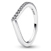 Pandora Jemný stříbrný prsten se zirkony Timeless 192394C01 52 mm