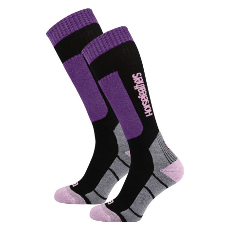 Ponožky Horsefeathers CAMOILA Thermolite SOCKS violet
