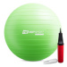 Gymnastický míč fitness 65cm s pumpou - zelený