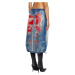 Sukně diesel de-mirtow-fse skirt blue denim