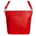 Bagind Bela Red - Dámská kožená kabelka červená, ruční výroba, český design