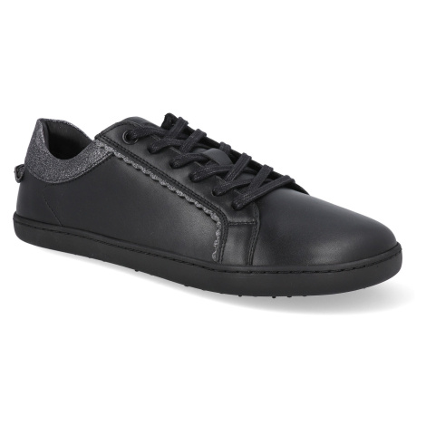 Barefoot tenisky Shapen - Feelin Chic Black Glitter Leather černé