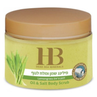 H&B Dead Sea Minerals Aromatický tělový peeling Citrónová tráva 450 g
