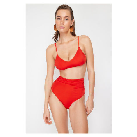 Trendyol Red Bralette Bikini Top