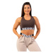 Dámská podprsenka Nebbia Medium Impact Cross Back Sports Bra 410 brown