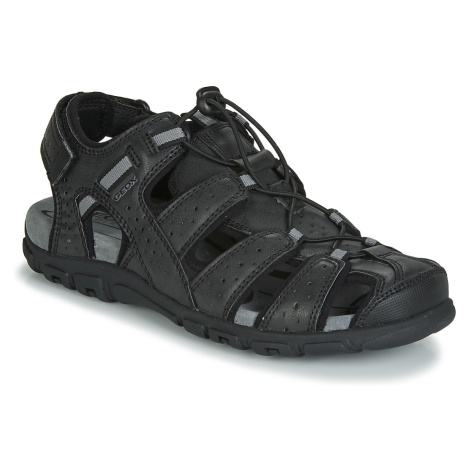 Geox UOMO SANDAL STRADA Černá