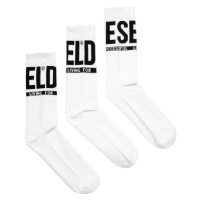 Ponožky 3-pack diesel skm-ray-threepack socks bílá