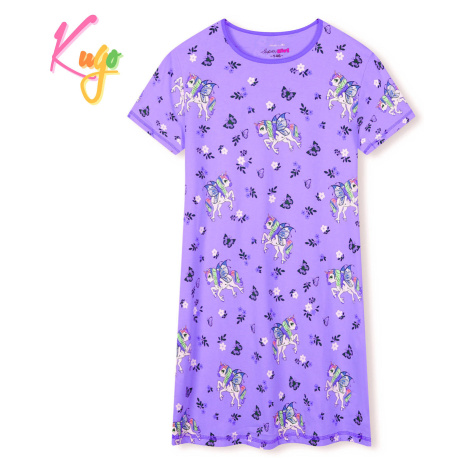 Dívčí noční košile - KUGO MN1767, fialková Barva: Fialková