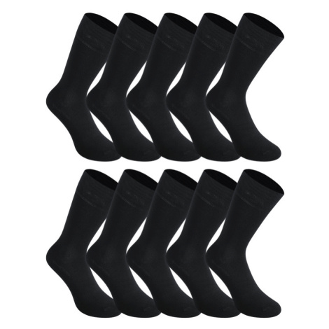 10PACK ponožky Styx vysoké bambusové černé (10HB960) M