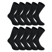 10PACK ponožky Styx vysoké bambusové černé (10HB960) M