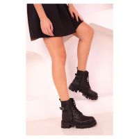 Soho Women's Black Boots & Booties 18373