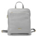 Dámský kožený batoh MiaMore 01-044 šedý