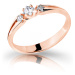 Cutie Jewellery Půvabný prsten z růžového zlata se zirkony Z6866–2105-10-X-4