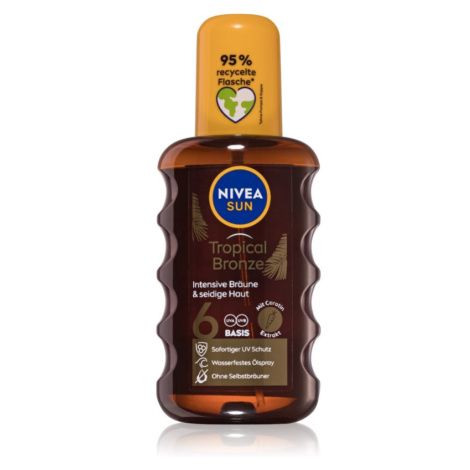 NIVEA SUN olej na opalování ve spreji s karotenem SPF 6 200 ml