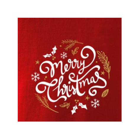Merry christmas - nápis kulatý - Triko dětské Long Sleeve
