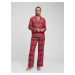 Červené dámské flanelové pyžamo GAP