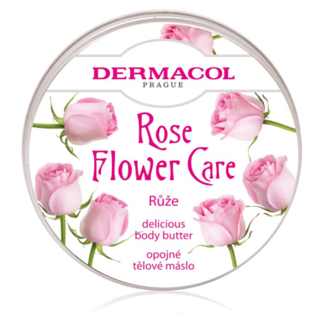 Dermacol Flower Care Rose vyživující tělové máslo s vůní růží 75 ml