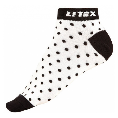 Litex Designové ponožky nízké 99667 Bílá