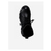 Černé kožené kotníkové boty na platforměTamaris