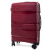 Rogal Tmavě červený prémiový příruční kufr do letadla "Royal" - M (35l)