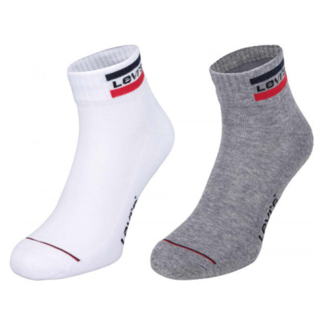 Levi's&reg; MID CUT SPRTWR LOGO 2P Ponožky, bílá, velikost Levi´s