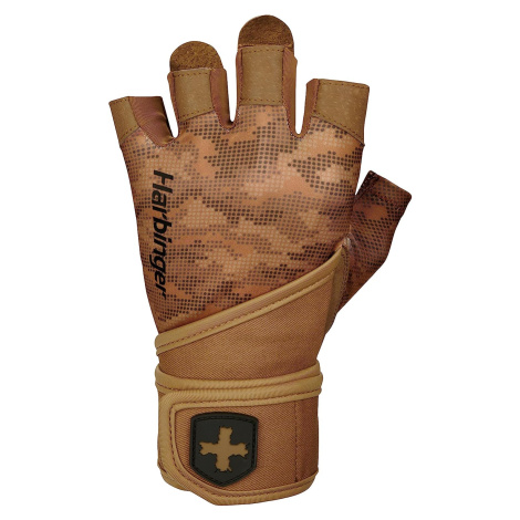 Harbinger 2.0 Pro Wristwrap Tan Camo unisex fitness rukavice s omotávkou zápěstí Varianta: