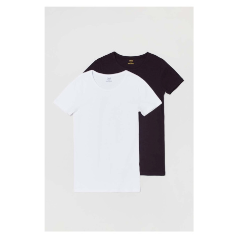 Dětské pyžamové tričko OVS 2-pack černá barva