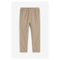 H & M - Elegantní kalhoty jogger Slim Fit - hnědá