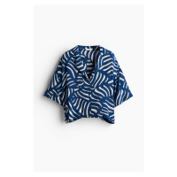 H & M - Oversized košile resort - modrá
