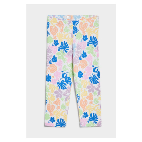 LEGÍNY GANT TROPICAL PRINT LEGGINGS bílá