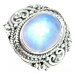 AutorskeSperky.com - Stříbrný prsten s měsíčním kamenem - S2783