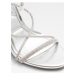 Dámské sandály na vysokém podpatku ve stříbrné barvě ALD0 Marly