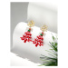 Éternelle Vánoční náušnice se zirkony Vánoční stromeček E1401/MCK Zlatá