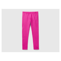 Benetton, Leggings In Stretch Cotton With Logo