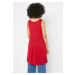 BONPRIX svetr bez rukávů s ažurovým vzorem Barva: Červená, Mezinárodní