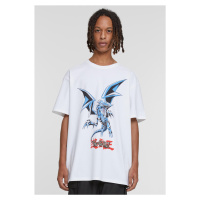 Yu-Ghi-Oh Blue Eyes White Dragon Heavy Oversize Tee bílé