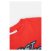 Dětské tričko Coccodrillo červená barva, s potiskem