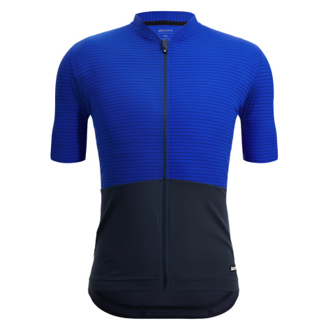 SANTINI Cyklistický dres s krátkým rukávem - COLORE RIGA - modrá