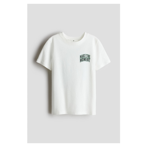 H & M - Tričko's potiskem - bílá H&M