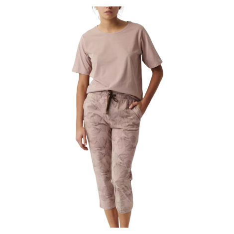 Dámské krátké pyžamo Atlantic NLP-488 Pudrové