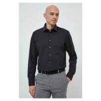 Košile Seidensticker černá barva, slim, s klasickým límcem, 01.693690