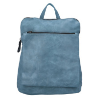 Praktický dámský koženkový kabelko/batůžek Reyes, světle modrá