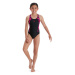 Dívčí plavky speedo hyperboom splice muscleback girl black/electric