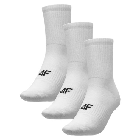 Pánské ponožky 4F Vysoké bílé ponožky Socks M280